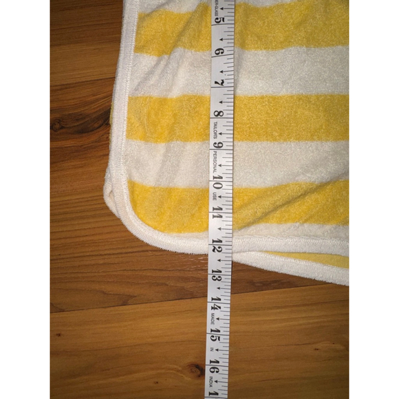 PJ Salvage Paradise Terry Cloth Lounge Set Yellow Stripe Coastal Resort Large - Picture 14 of 15